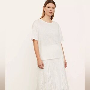 Vince oversized stretch linen t-shirt